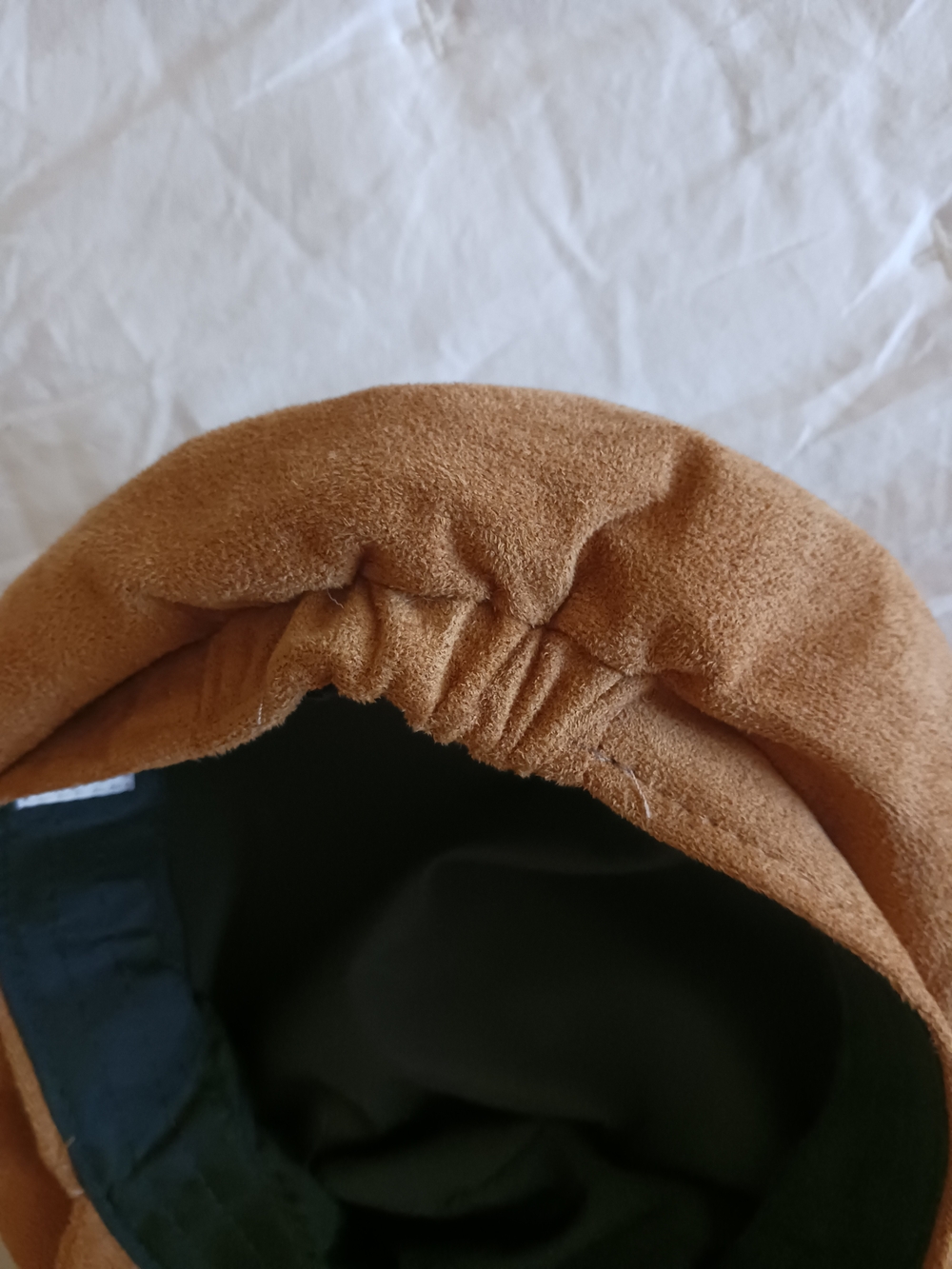 Suede-Look Brown Baker Boy Cap - Unbranded - Picture 5 of 8